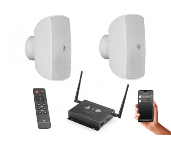 Мультирум система 2 настенных динамика Audac ATEO6M белый